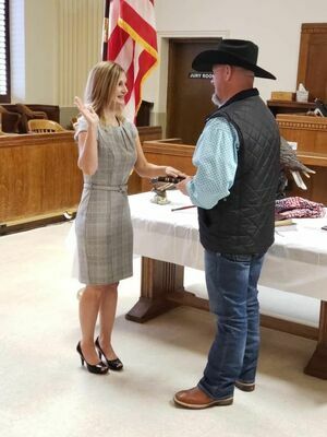 Misty Stanberry was sworn in as Van Zandt County Tax Assessor-Collector January 1.